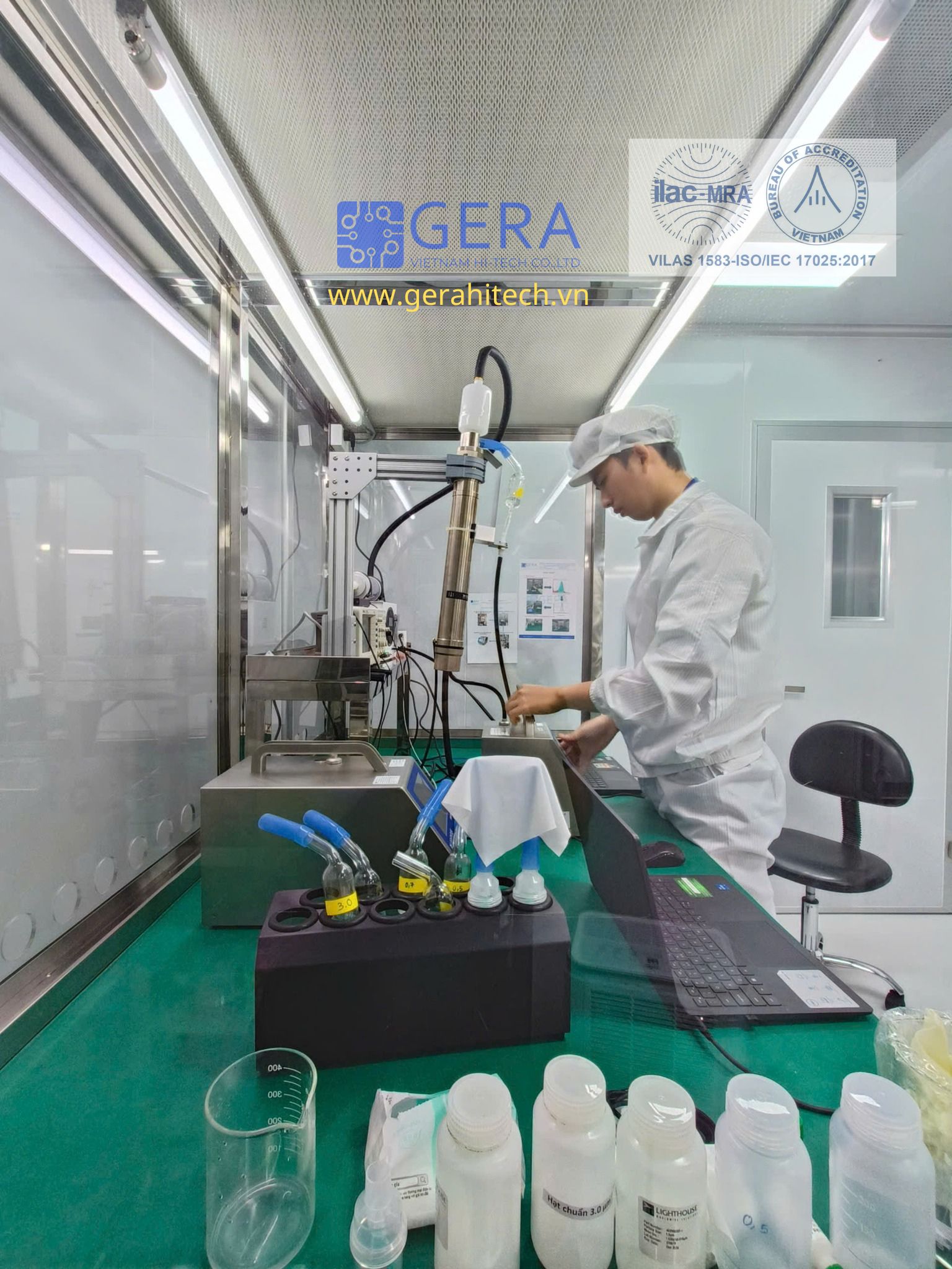Hiệu chuẩn máy đếm hạt tiểu phân theo tiêu chuẩn ISO/IEC 17025