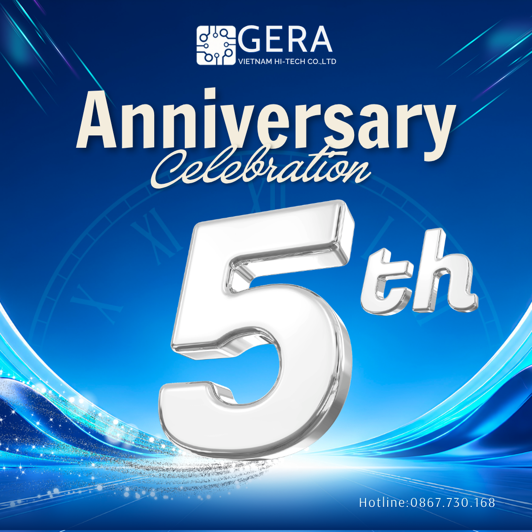 GERA Hi-Tech Kỷ Niệm 5 Năm Thành Lập | 04/10/2021 – 04/10/2026